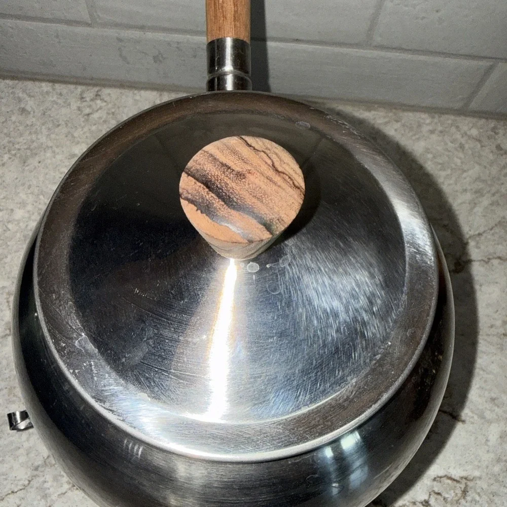 Vintage Gourmet International Stainless Steel Fondue Set Forks Cookbook Stand